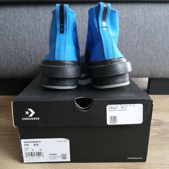 Converse All Star Disrupt CX High Top Size 7.5 Men / 9.5 Women. Digital Blue. - Picture 9 of 10